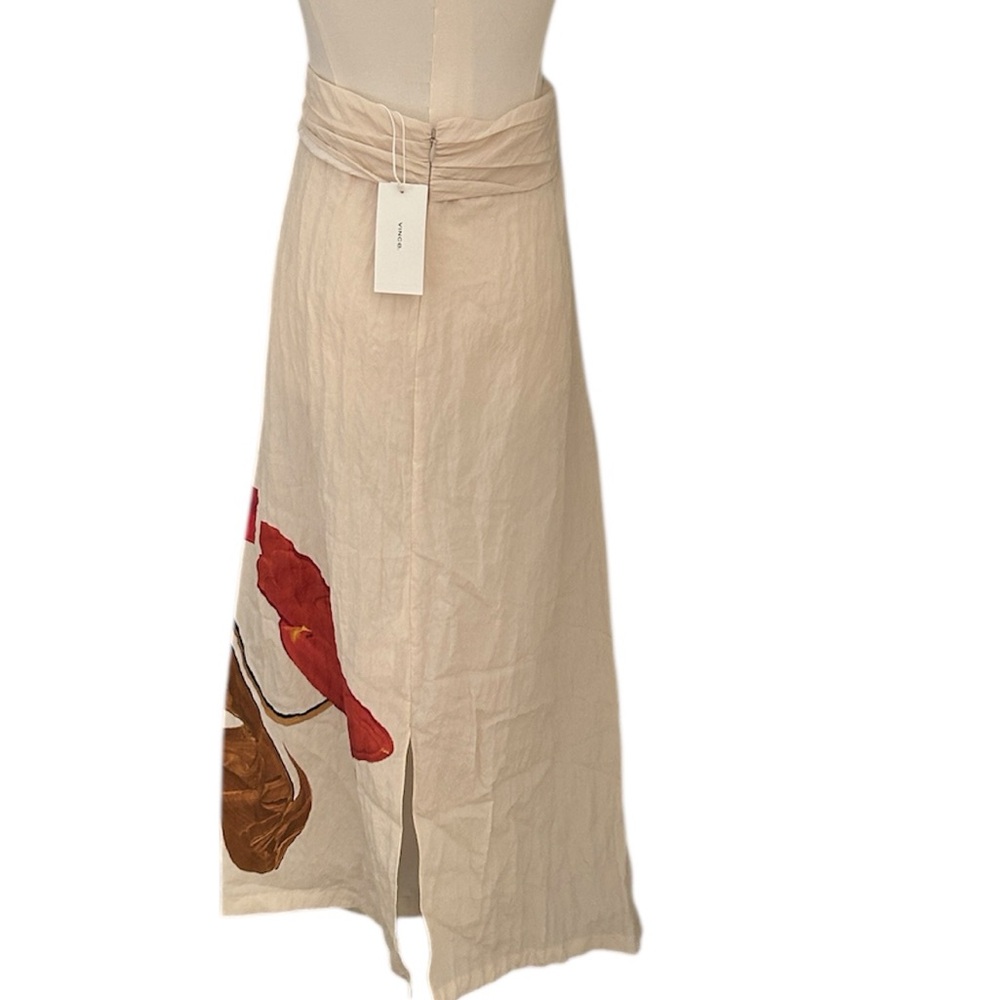 Women's Cream Floral Wrap Maxi Skirt - Picture 5 of 14